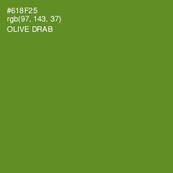 #618F25 - Olive Drab Color Image